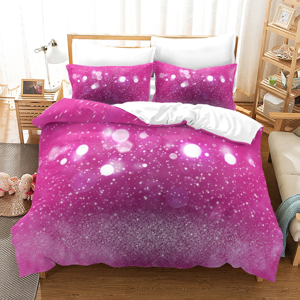 Comfy Gradient Color Print Bedding Bed Set Full Size for Kids Teens ...
