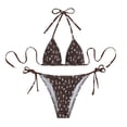 thumbnail image 4 of Traje de baño de 2 piezas con cintura alta y tirantes cruzados para mujer Fridja  nalpqowj52928, 4 of 7