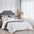 thumbnail image 2 of Three Geese All Season Down Alternative Comforter King Size ,Soft Lightweight Hypoallergenic White Duvet Insert with Corner Tabs 90x90", 2 of 7