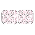 thumbnail image 7 of Xecao Rabbit And Carrot for Foldable Car Sun Shades (2-Pack) offer sun protection with an easy-fold design for convenient windshield shading., 7 of 7