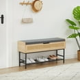 thumbnail image 7 of Yiwa 40inch Storage Chest with Foam Pad Seating Cushion for Bedroom, Living Room, 7 of 7