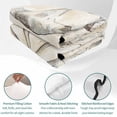 thumbnail image 4 of Twin XL Quilt Set 68''x98'', Sand Dollar Coastal Lightweight Summer Bedspread Coverlet Set with 2 Pillow Shams, Summer Beach Beige Sea Breathable All Season Quilt Bedding for Dorm/Guest Room, 4 of 9