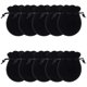 thumbnail image 1 of Bolsas de Terciopelo VelvtyBlack 10Pzas Negro 7x9cm Terciopelo Bolsa en Forma de Calabaza., 1 of 2