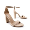 thumbnail image 3 of Sandalia de Mujer DREAM PAIRS Tacón Grueso Alto Nude en Gamuza 10 cm, 3 of 8