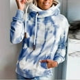 thumbnail image 3 of ALLLIST Loose Hoodies for Teens Long Sleeve Casual Pullover Blue Comfortable Tie Dye Sweatshirts for Women, 3 of 6