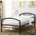 thumbnail image 2 of Bowery Hill 42.25" x 78.25" Modern Metal Twin Size Bed in Black, 2 of 2