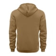 thumbnail image 5 of TOWED22 Mens Zip Up Hoodie Long Sleeve Fleece Casual Hooded Sweatshirts Athletic Full Zip Jacket with Pockets(Khaki,4XL), 5 of 8