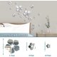 thumbnail image 2 of 3D Crystal Floral Wall Stickers, Removable Mirror Wall Stickers, 2 of 5