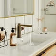 thumbnail image 6 of CASAINC Single Handle Single Hole Bathroom Vessel Sink Faucet with Pop-Up Drain and Spot Resistant in Brown Bronze, 6 of 10