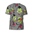 thumbnail image 6 of Funny Invader Zim T-Shirt for Men Novelty 3D Pritneted Casual Short Sleeve Tees Shirt Summer Street T Shirt Top, 6 of 7