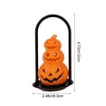 thumbnail image 3 of SLYNSHome Stacked Pumpkin LED Lighted Decor Lamp,Pumpkin Flameless Candle Lantern For Tabletop Mantel Indoor Halloween Party Atmosphere Decor Ornament, 3 of 6