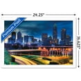 thumbnail image 3 of Cityscapes - Charlotte, North Carolina Wall Poster, 14.725" x 22.375", Framed, 3 of 3