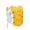 Yellow, variant on CAIXIA Running Hydration Vest for Men Women, Hydration Backpack, Multiple Pocket Designs for Water Bottles/Bladders, Lightweight Breathable for Hiking, Climbing, Marathon Cycling