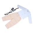 thumbnail image 3 of Conjunto de traje para niños Camisa de manga larga Pantalones con tirantes Pajarita Conjuntos de trajes para niños Azul 100 cm, 3 of 15