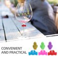 thumbnail image 4 of Miangastore 6 Pcs Marques de Verres à Vin Réutilisables en Silicone, 4 of 9