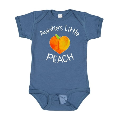 

Inktastic Auntie s Little Peach Cute Peach Heart Gift Baby Boy or Baby Girl Bodysuit