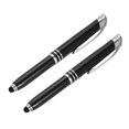 thumbnail image 1 of Toyvian 2pcs Creative LED Ballpoint Pen Practical Metal Writing Pen Glowing Stationery Supplies for Office School, 1 of 1