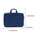 thumbnail image 3 of 15.6-16 Inch Multi Functional Laptop Bag, Blue Waterproof Fabric, Velvet Lining, Sturdy Anti-Scratch, Efficient Storage, Sturdy Grip, Metal Zippers, for Travel Office, 3 of 7