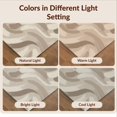thumbnail image 7 of Design&I 8'x10' Washable Area Rug Sleek Flatweave Pet Friendly Abstract Flowing Ash Geometric Shapes Taupe Cream Inspired Berber for King Size Bedroom, Under Bed, 7 of 7