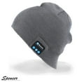 thumbnail image 2 of Spencer Bluetooth Music Beanie Wireless Bluetooth 4.2 Knit Hat with 2 Headphone Speakers & Mic for Men Women Christmas Gifts "Light Gray", 2 of 6