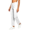 thumbnail image 2 of SeekIslan Women's Crossover Yoga Pants V Waist Straight Leg Pants with Pockets for Gym and Casual Daily, 2 of 6
