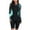 Green, variant on Samickarr Front Zipper Swimsuits For Women Long Sleeve One Piece Full Coverage Diving Suit Sun Protection Printed Patchwork Surfing Bathing Suit