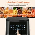 thumbnail image 4 of 6.9QT Air Fryer, 1500W Oil Free Airfryer Oven with Timer and Adjustable Temperature, Touchscreen Controls with 8 Presets, Auto Shut-off, Overheat Protection and Non-Stick Basket, 4 of 8