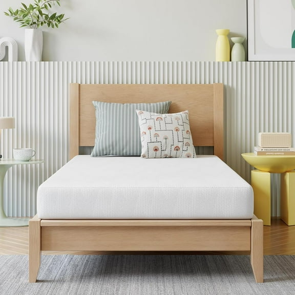 YANGLI 5 Inch Kids Cooling Gel Memory Foam Mattress, Twin Size | CertiPUR-US Certified for Child Safety, Pressure Relief & Cool Sleep, Bed-in-a-Box, Easy Setup