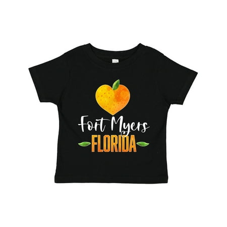 

Inktastic Fort Myers Florida Orange in Heart Gift Toddler Boy or Toddler Girl T-Shirt