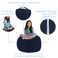 thumbnail image 3 of Posh Creations Bean Bag Stuffable Cover - Toy Organizer, Soft Cover, Kids, 3 ft, Blue, 3 of 3