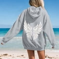 thumbnail image 5 of Puliio Womens Oversized Hoodie Soft Vintage Graphic Print Casual Fall Pullover With Front Pockets, 5 of 8