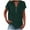 Green, variant on Nxznwn Cotton Linen Shirts for Women 2024 Summer Casual Button V Neck Short Sleeve Tunic Tops Trendy Business Work Blouses