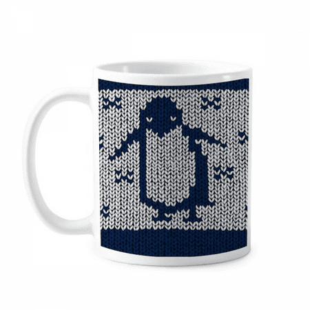 

Penguin Knit Nordic Illiustration Pattern Mug Pottery Cerac Coffee Porcelain Cup Tableware