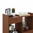 thumbnail image 5 of Boahaus Evershot Bar Cabinet with Drawer, 2 Shelves & Solid Wood Legs, Brown, 5 of 10
