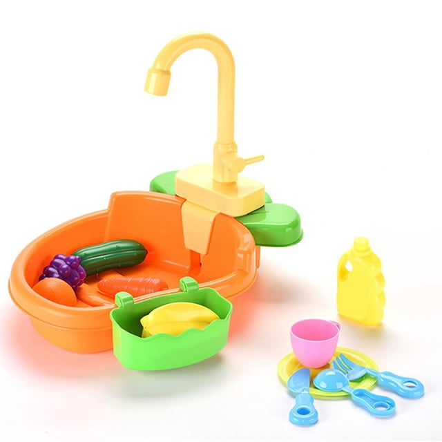Lavavajillas Para Niños, Juguete, Agua Circulante, Fregadero De Cocina, Fregadero Eléctrico, Fregadero De Educación Temprana, Padre E Hijo Yuarrent FN003521-01