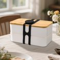 thumbnail image 4 of baomifa-- Sangle en Caoutchouc avec Couvercle en Silicone pour Mijoteuse Universelle, Casserole, Casseroles, Boîte à Bento, Poêle et Bol, 2 Pcs de Couvercle Auto-Verrouillant Sécurisé et Solution de Transport, 4 of 4