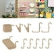 thumbnail image 4 of Estante de Montaje en Pared Macarena 11 Uds Ganchos Organizadores en Miniatura Beige, 4 of 8
