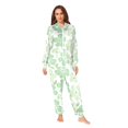 thumbnail image 2 of FORMRS Onesies Pajama for Adults Unisex Hoodie Winter Jumpsuit One Piece Sleepwear, Sizes S-2XL, Green Floral, 2 of 7