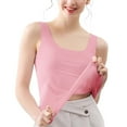 thumbnail image 2 of Seamless Tank Tops for Women! Audhol Women's Ice Tank Tops Summer Camisole No Bra Loose Fit Wide Strap Under Shirt Workout Tanks Ribbed Tank Tops for Women Pink 2XL, 2 of 2