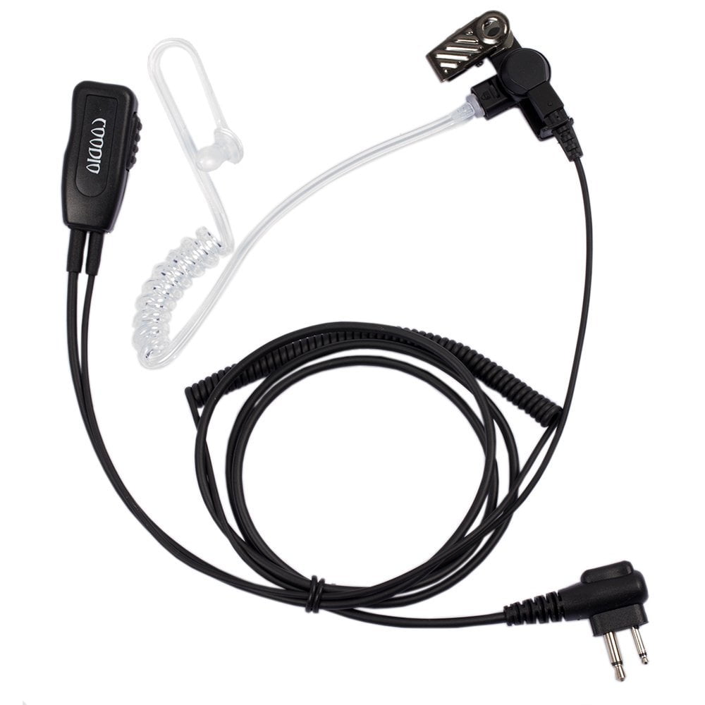 Coodio Professional Surveillance Earpiece Headset Bodyguard FBI [Covert