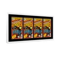 thumbnail image 2 of White Comic Book Frame with Black Mat - 4 Openings to Display 4 6.875"x10.5" Current Era Comic, 2 of 8