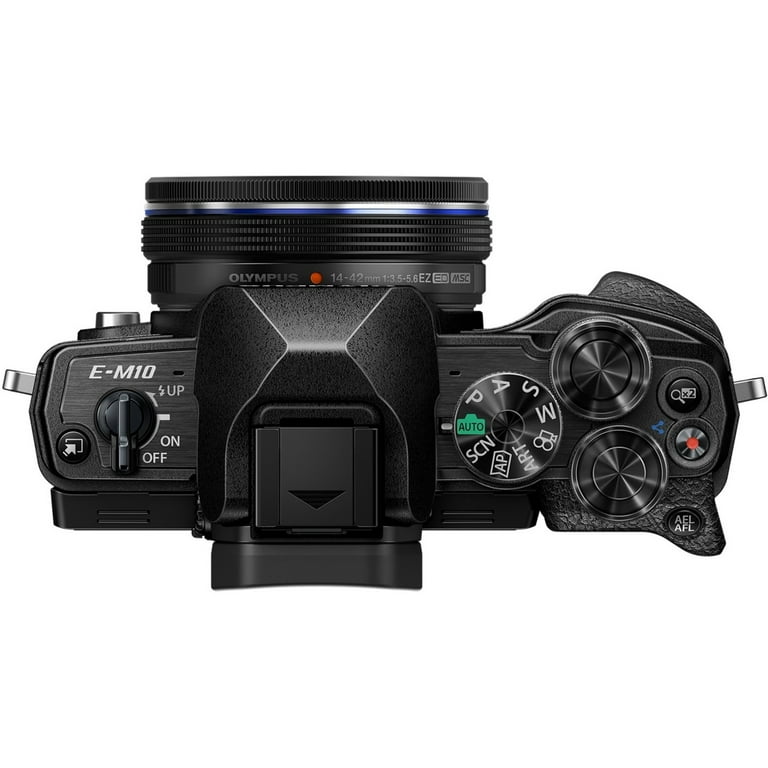 Olympus OM-D E-M10 Mark IV 20.3 Megapixel Mirrorless Camera with Lens,  0.55, 1.65, Black