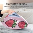 thumbnail image 4 of Yayeee Pillowcase Standard Size Set of 2 Satin Wrinkle Resistant Pillow Case, Cartoon Strawberry, 4 of 8