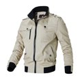 thumbnail image 2 of Veste Bomber Homme Mode Décontractée Coupe-Vent Veste Manteau Homme Printemps Automne Veste Militaire Homme, 2 of 6