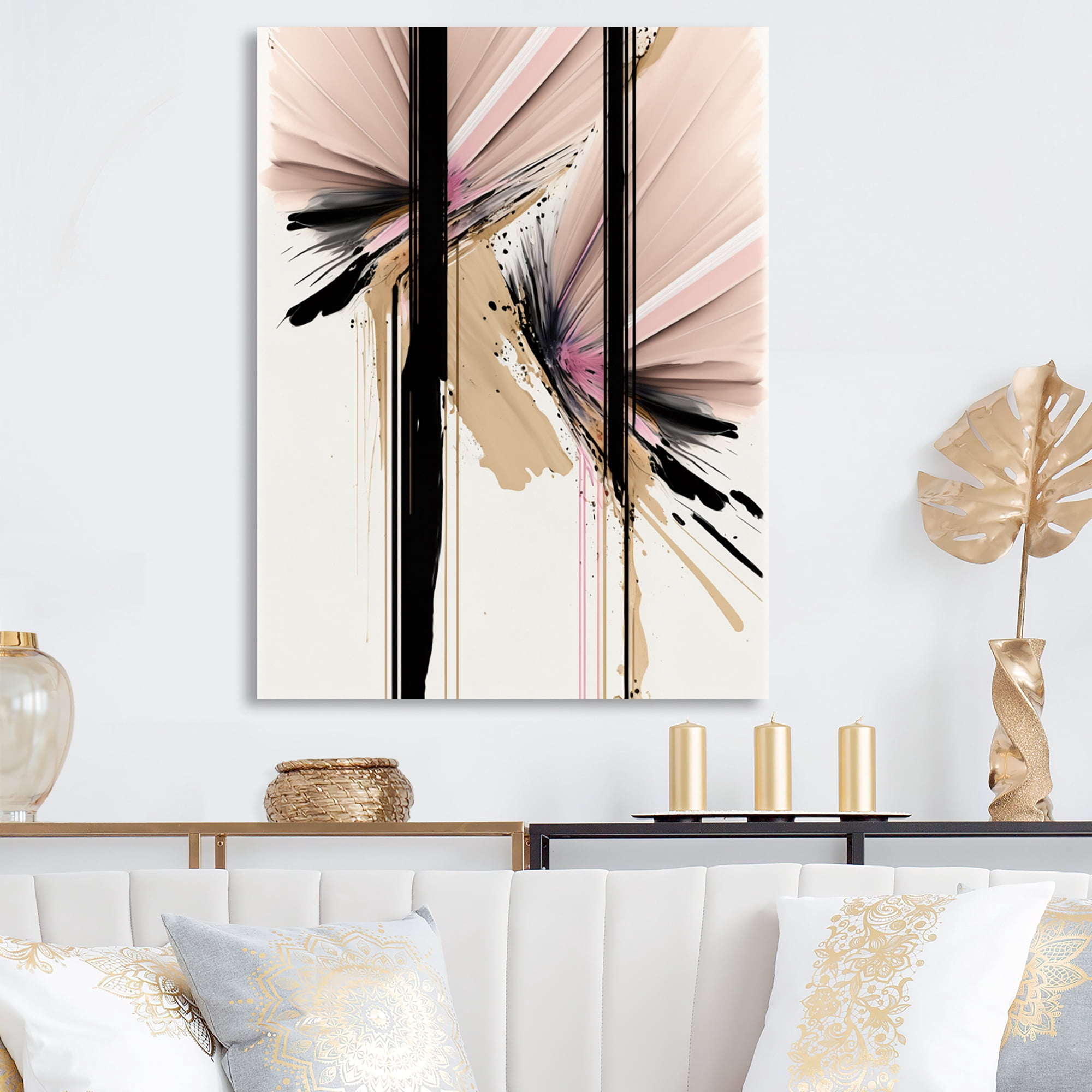 Designart Abstract Geode Painting III Canvas Wall Art
