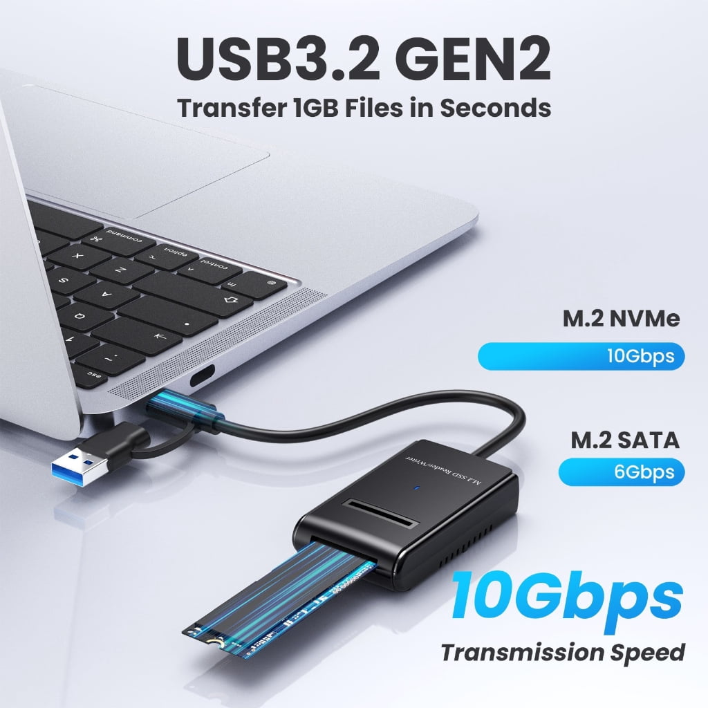 Type C 3.2 M.2 Mobile Nvme Easy Drive External M.2 Hard Drive Cable For 2230 2242 2260 2280 22110 External M.2 Drive