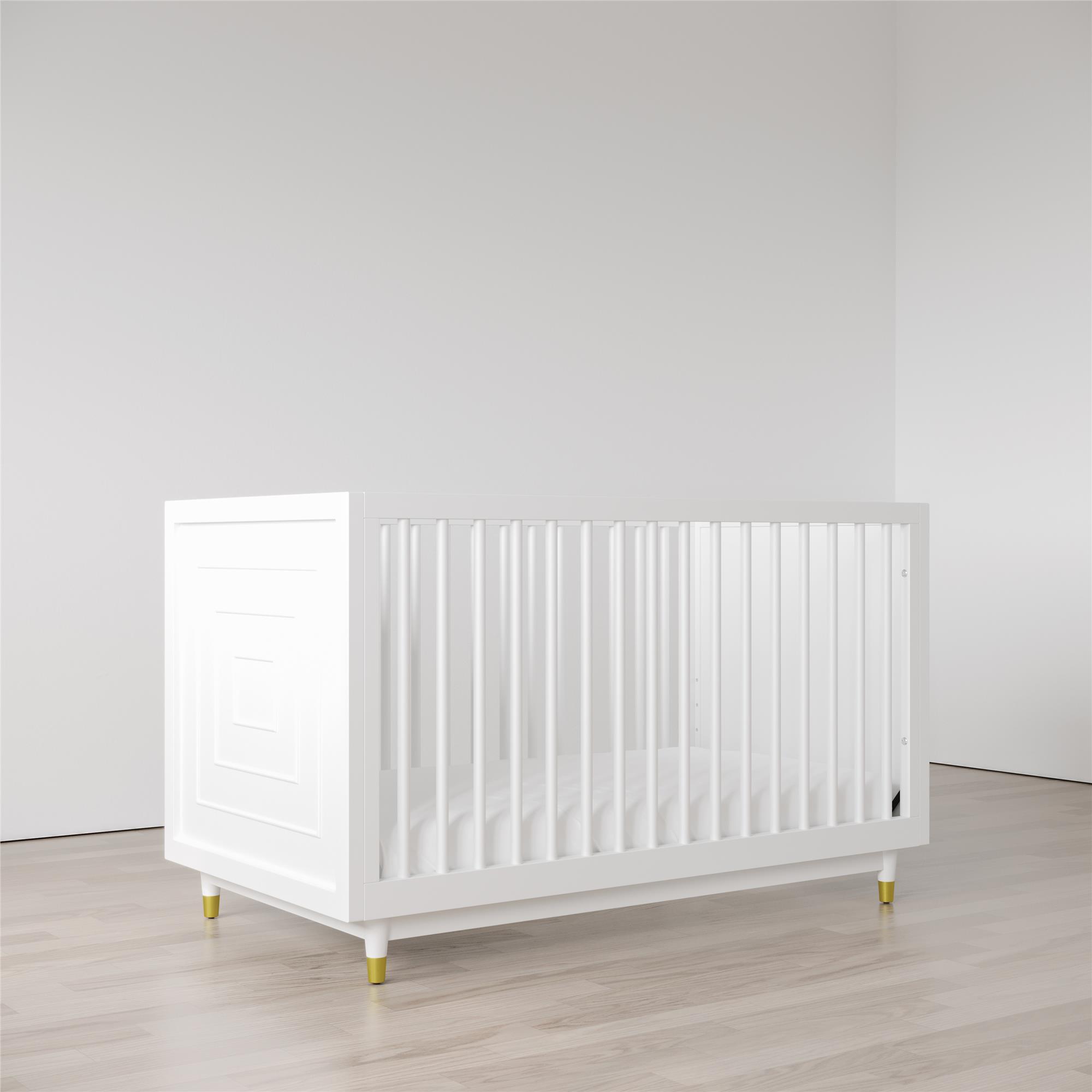 Little Seeds Aviary 3-in-1 Crib with Adjustable Mattress Height, White - image 5 of 32