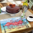 thumbnail image 4 of CounterArt "Flamingo Horizon" 4-Pack Reversible Tabletop Placemats, 4 of 7