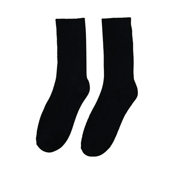 JJHGVB Crew Socks Cotton Socks Women's Solid Color 5 Pairs Of Mid Calf Socks Autumn And Winter Wool Socks Long Socks College Soft Wool Socks Short Socks Fall Socks Brown One Size