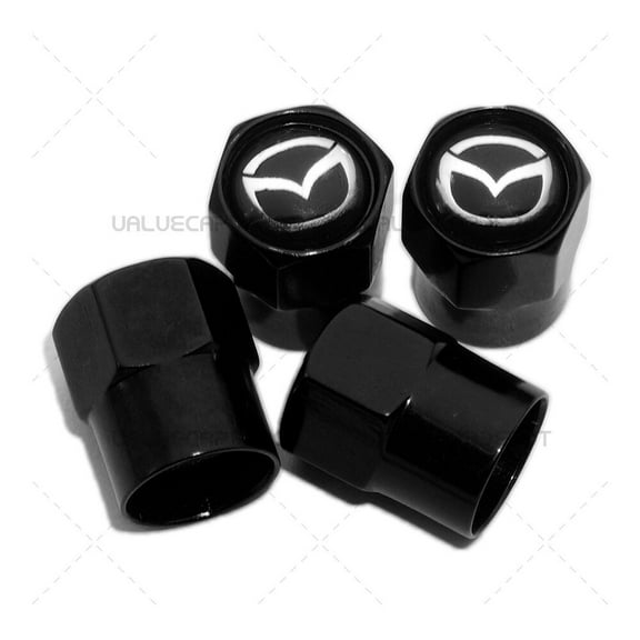 Hex Mazda Logo Emblem Car SUV Wheels Tire Air Valve Caps Stem Dust Cover Sport
